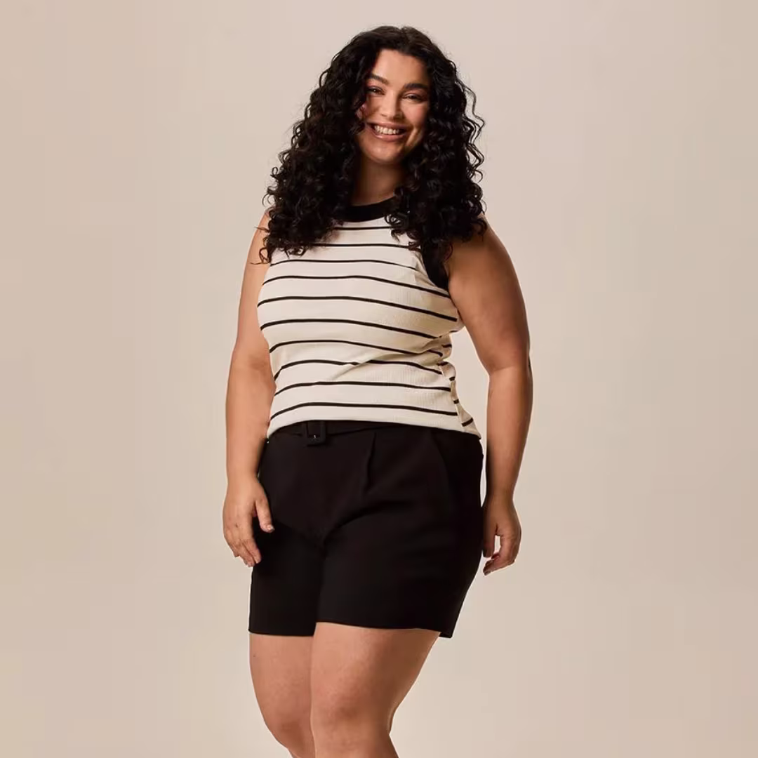 Regata Feminina Plus Size Ref 132864 Off White — foto 1