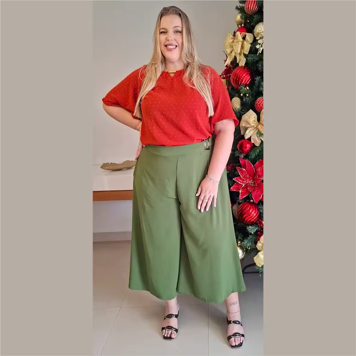 Calça Pantalona 223248 Musgo