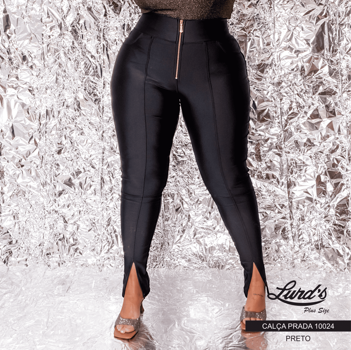 CALCA FEMININA JEANS 10024 EVENTUAL JEANS 36 PRETO