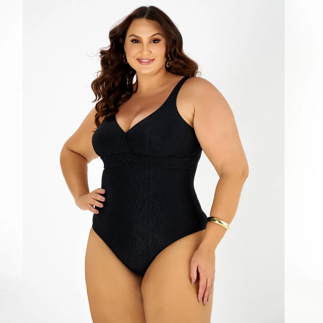 Maiô Sem Bojo Plus Size Ref 617581 Vinho PRETO