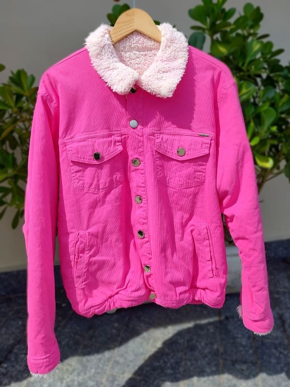 JAQUETA FEMININA PLUS SIZE 741012 ROMANEE ROSA 46 ROSA