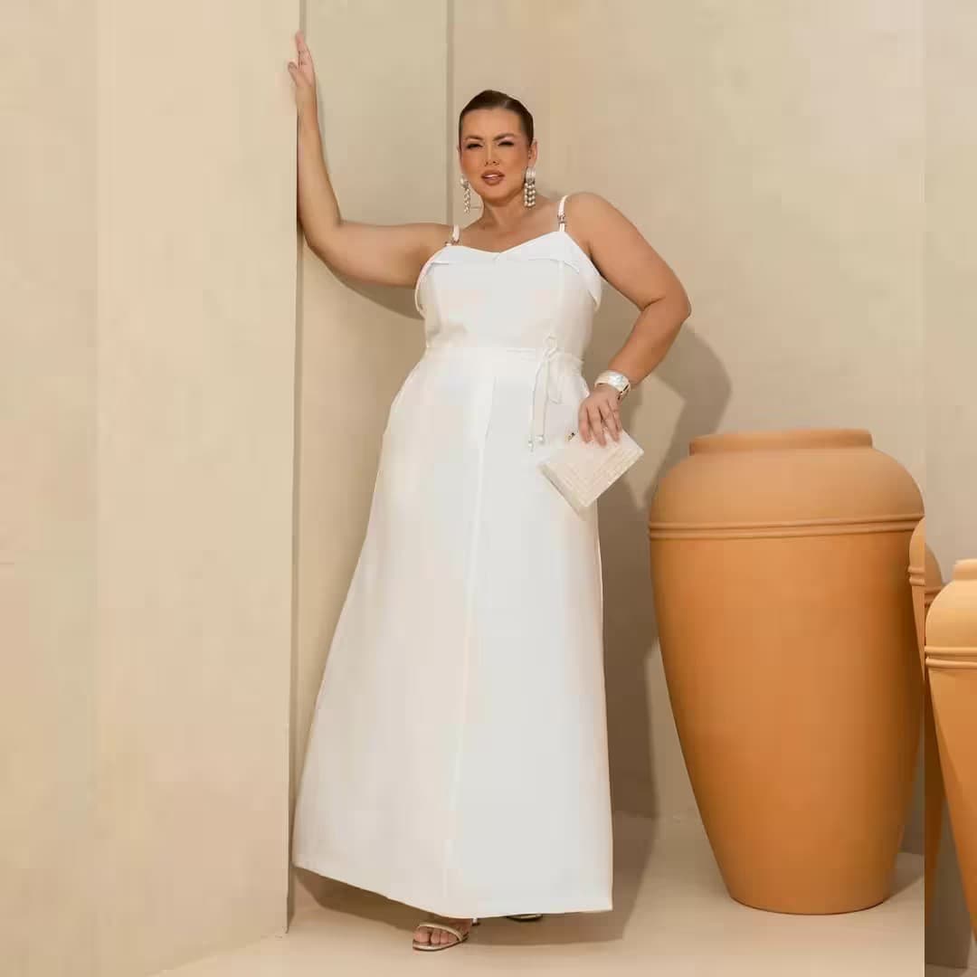 Saia Longa Plus Size Ref 820125 Off White OFF WHITE