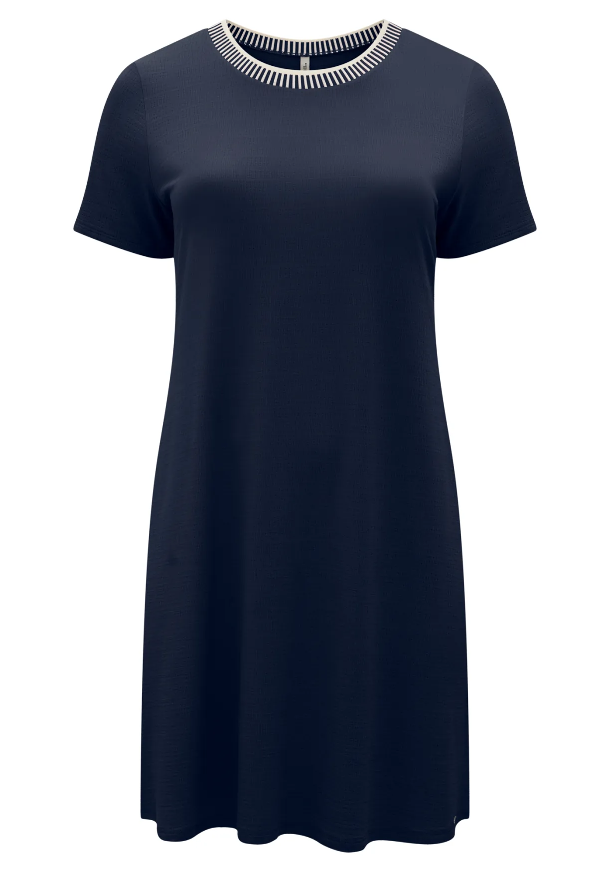 Vestido Plus Size Manga Curta Ref C5154 Marinho MARINHO