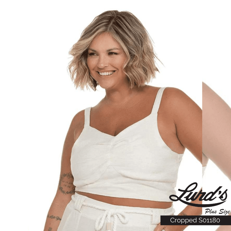 CROPPED FEMININO PLUS SIZE SEM MANGA S01180 ROVITEX CRU 46 48 CRU