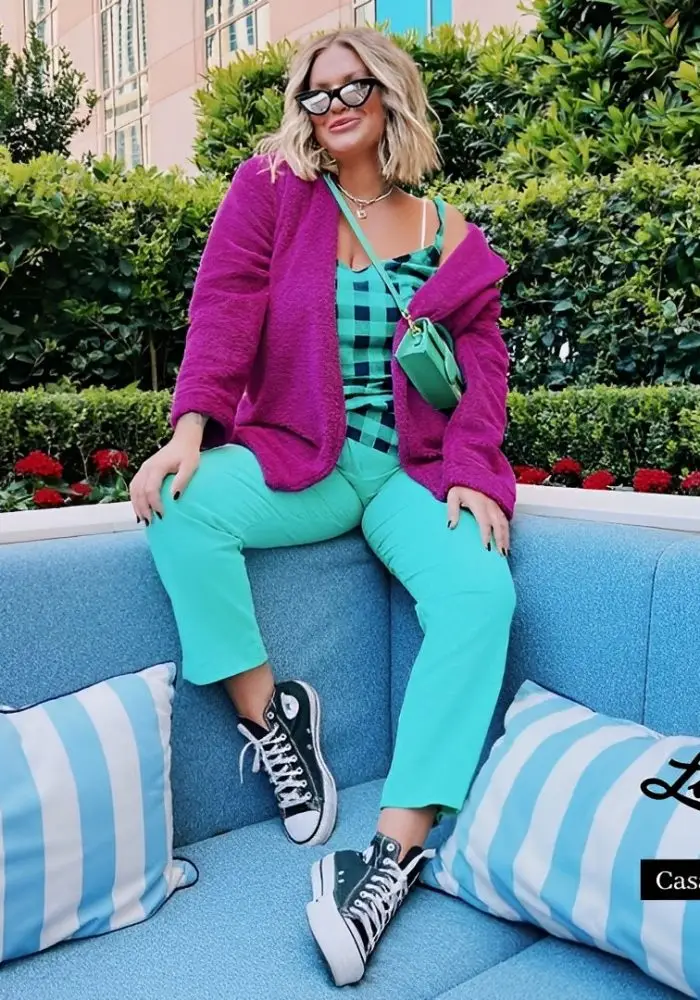 Casaco Feminino Plus Size Teddy Fúcsia - 54