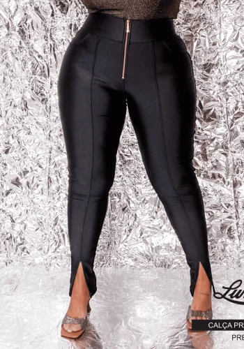 Calça Prada Feminina Plus Size Ref 10024 Preto
