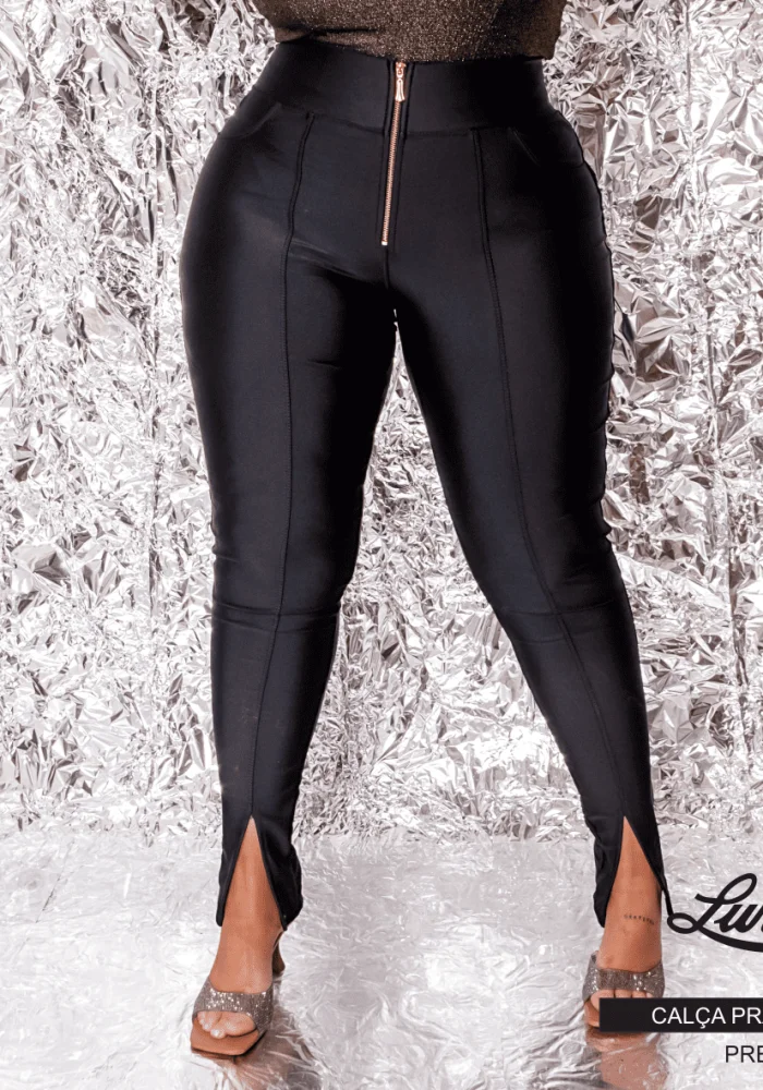 Calça Prada Feminina Plus Size Ref 10024 Preto