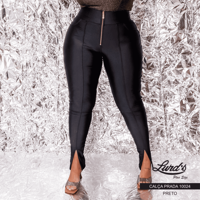 Calça Prada Feminina Plus Size Ref 10024 Preto - 52