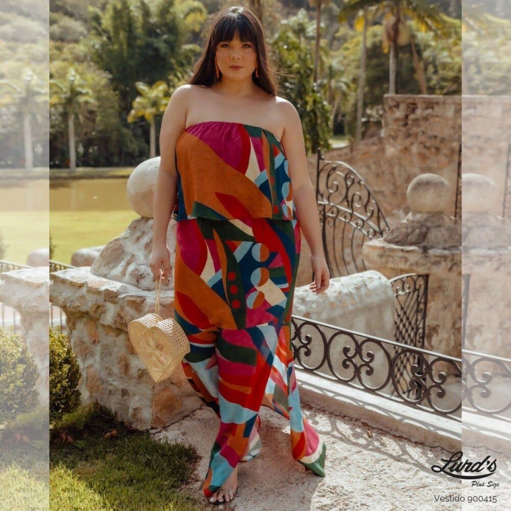 Vestido Plus Size Longo Tomara Que Caia - 50