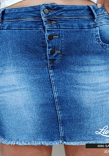 Mini Saia Plus Size Ref 8358 Jeans - 60