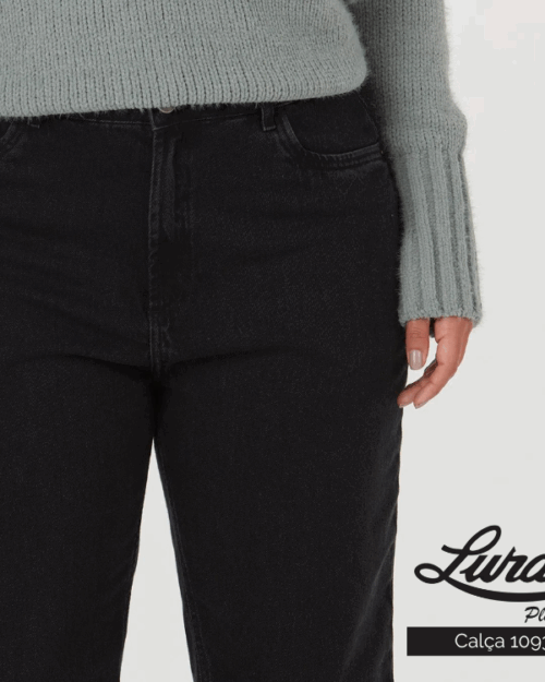 Alternative view of Calça Mom Feminina Plus Size Ref 110931 Jeans