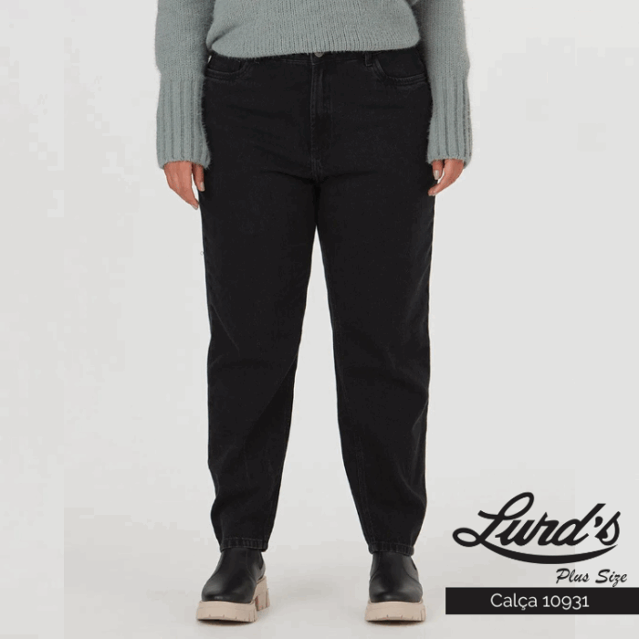 Calça Mom Feminina Plus Size Ref 110931 Jeans - 54