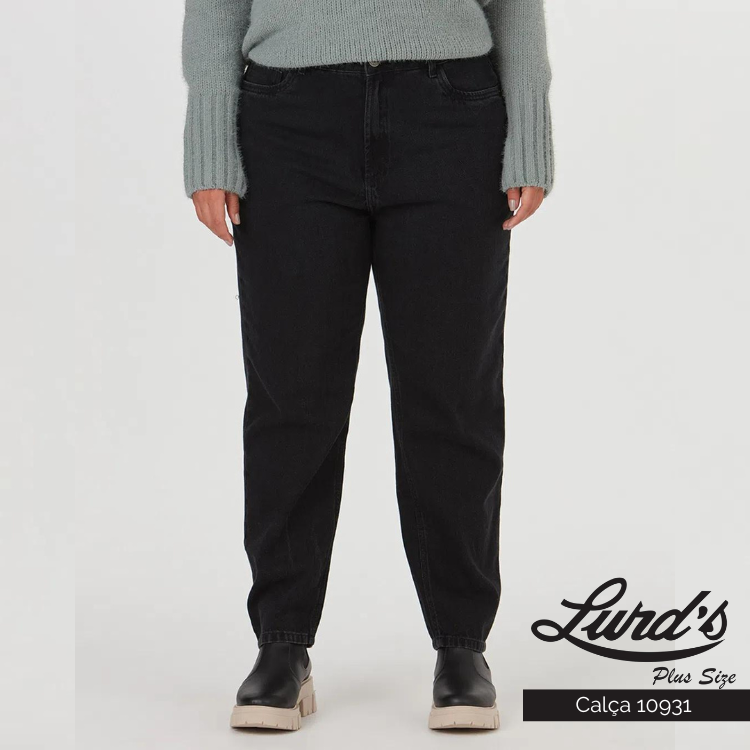 Calça Mom Feminina Plus Size Ref 110931 Jeans