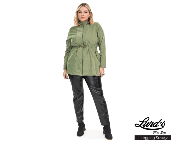 Legging Feminina Plus Size Preta - 52