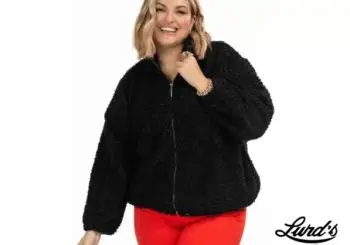 Jaqueta Teddy Feminina Plus Size Preto
