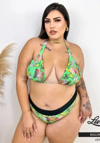 Biquíni Plus Size Com Bojo Ref 00021 Verde