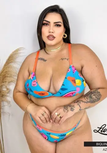Biquíni Plus Size Com Bojo Ref 00022 Azul 