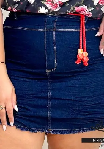 Mini Saia Plus Size Ref 8689 Jeans - 60