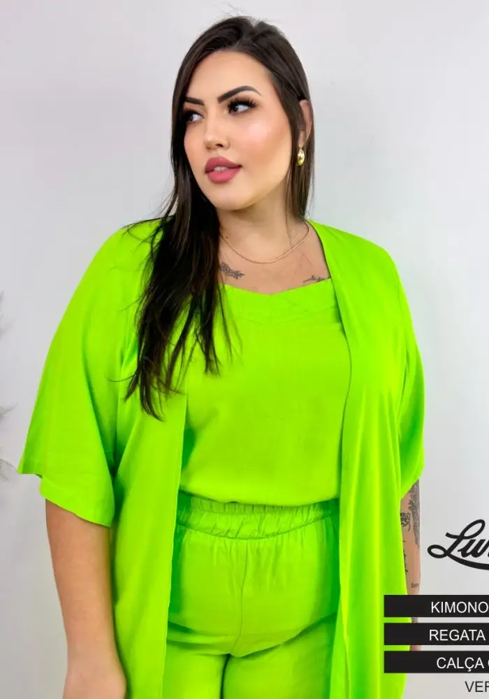 Regata Feminina Plus Size Ref REG-066 Verde  - 46