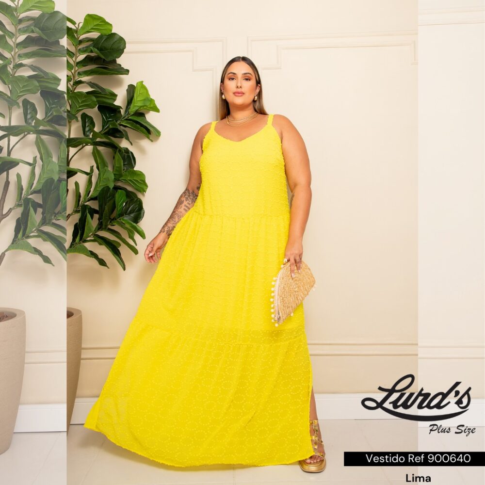Vestido Longo Plus Size Ref 900640 Lima - 50