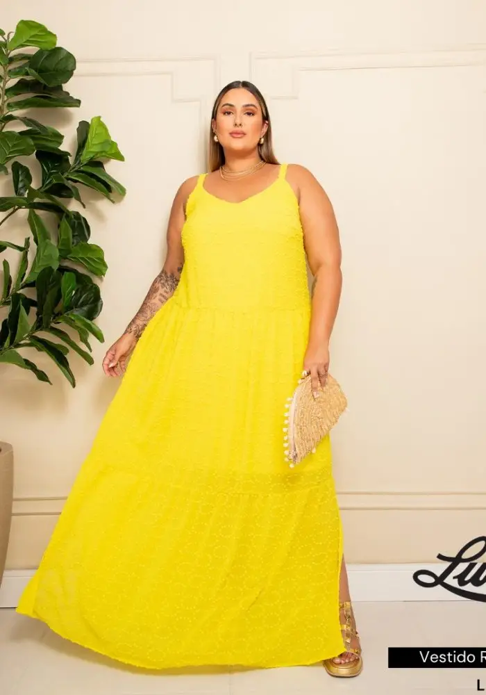 Vestido Longo Plus Size Ref 900640 Lima