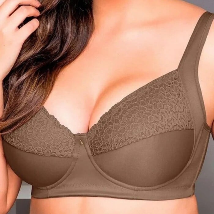 Soutien Plus Size Sustentação Ref 124132 Cacau - 48