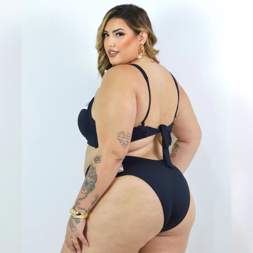 Alternative view of Biquini Plus Size Com Bojo Ref 17431 Preto 