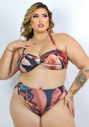 Biquini Plus Size Com Bojo Tomara Que Caia Opcional Ref 21172 Musgo Ocre