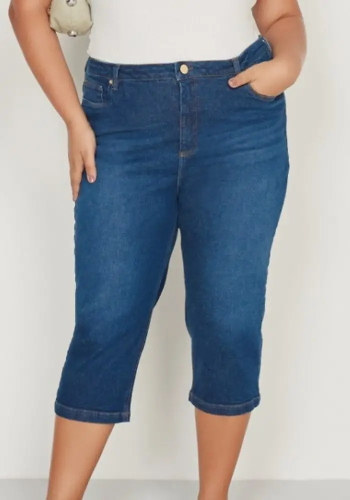 Capri Feminina Plus Size Ref 35686A Jeans