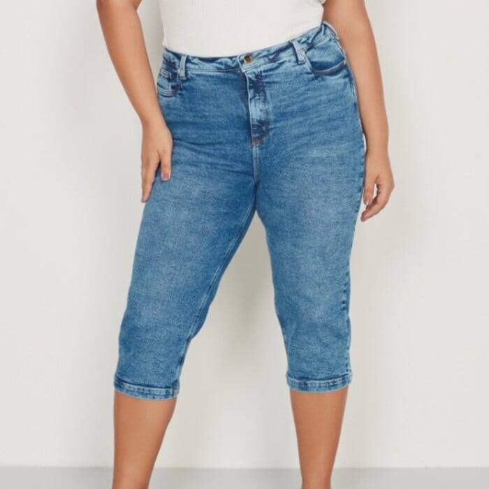 Capri Feminina Plus Size Ref 35686B Jeans - 46
