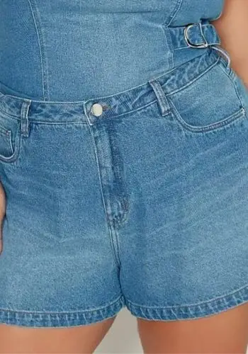 Shorts Feminino Plus Size Ref 26710A Jeans - 54