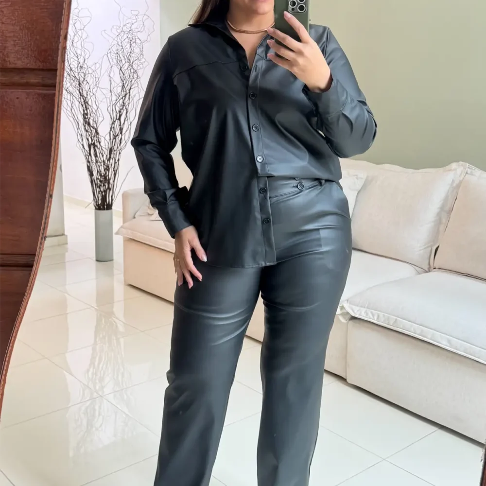 Calça Feminina Plus Size Ref 207063 Preta