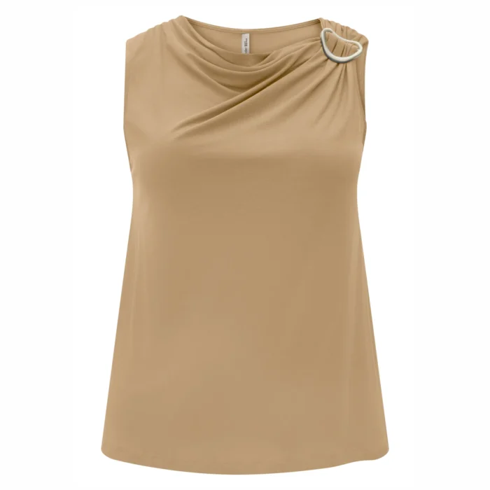 Regata Feminina Plus Size Ref C5125 Bege - 50