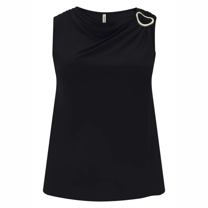 Regata Feminina Plus Size Ref C5125 Preto - 46