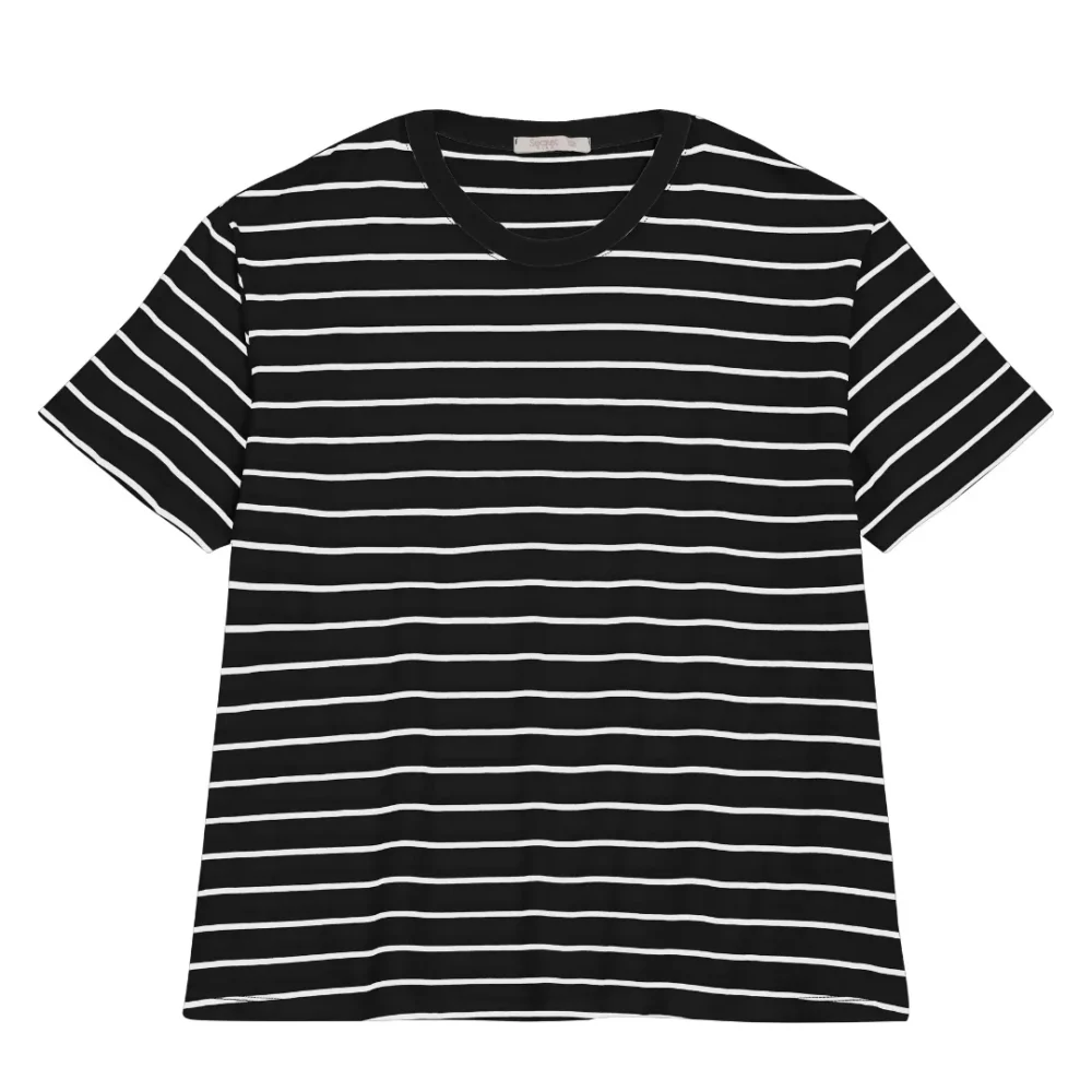 Blusa Feminina Plus Size Ref SB01959 Preto - 54