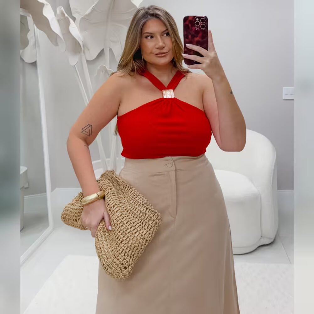 Alternative view of REGATA FEMININA ALÇA LARGA PLUS SIZE 17503   DUAS 17503V