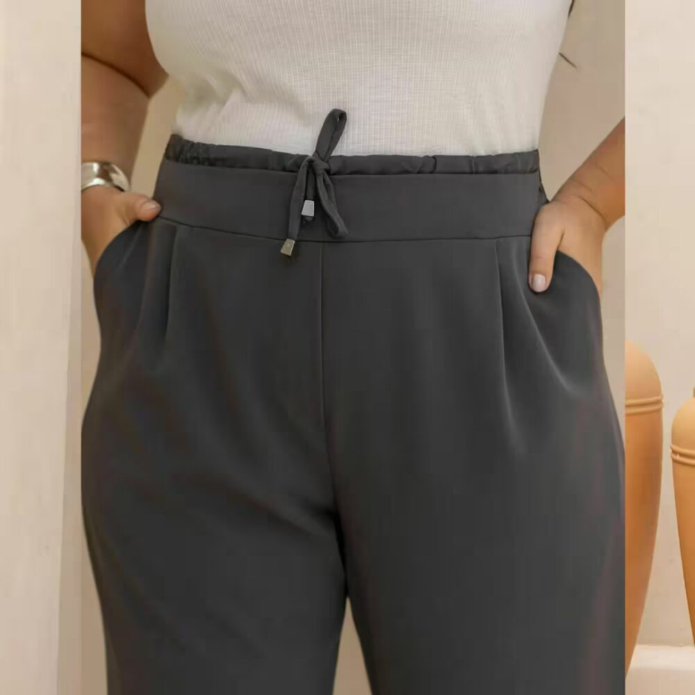 Alternative view of Calça Feminina Pantalona Plus Size Ref 800288 Chumbo