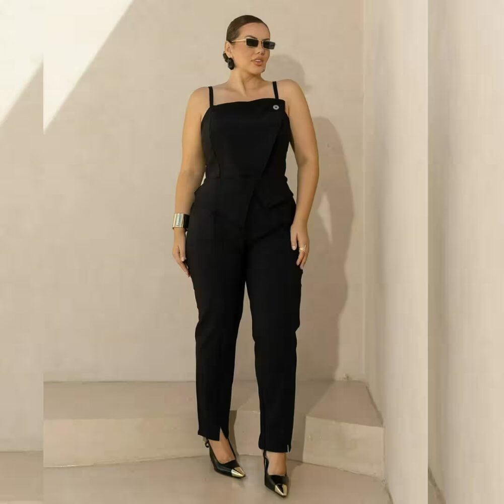 Calça Feminina Cigarrete Plus Size Ref 800295 Preta