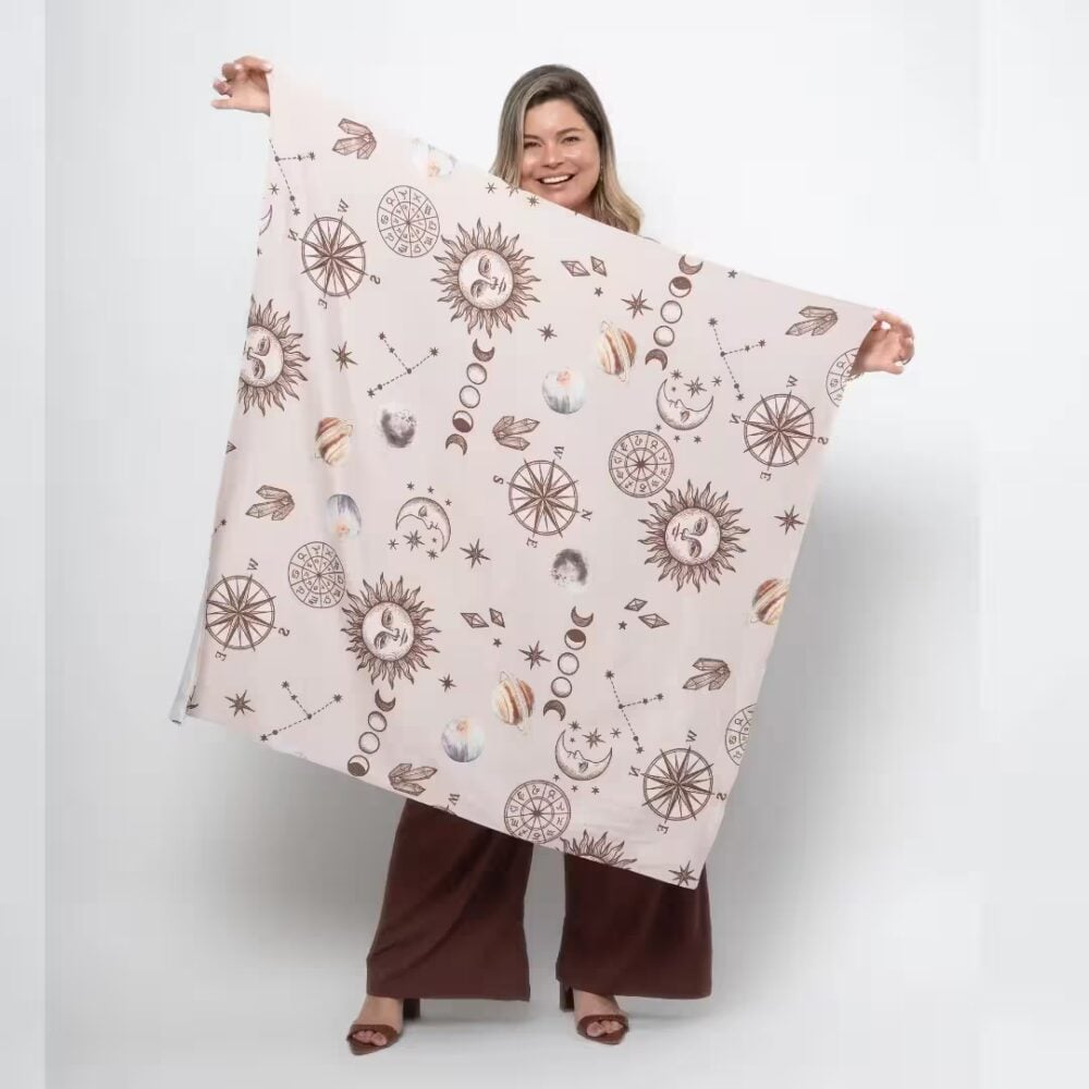 Alternative view of Lenço Feminino Plus Size Ref MR100 Estampa Nude