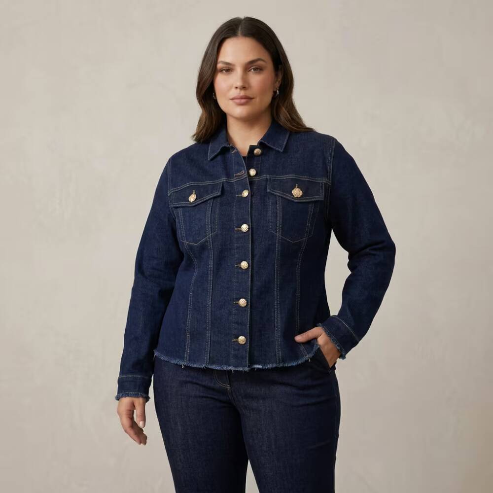 Alternative view of Jaqueta Feminina Plus Size Ref 15314 Jeans