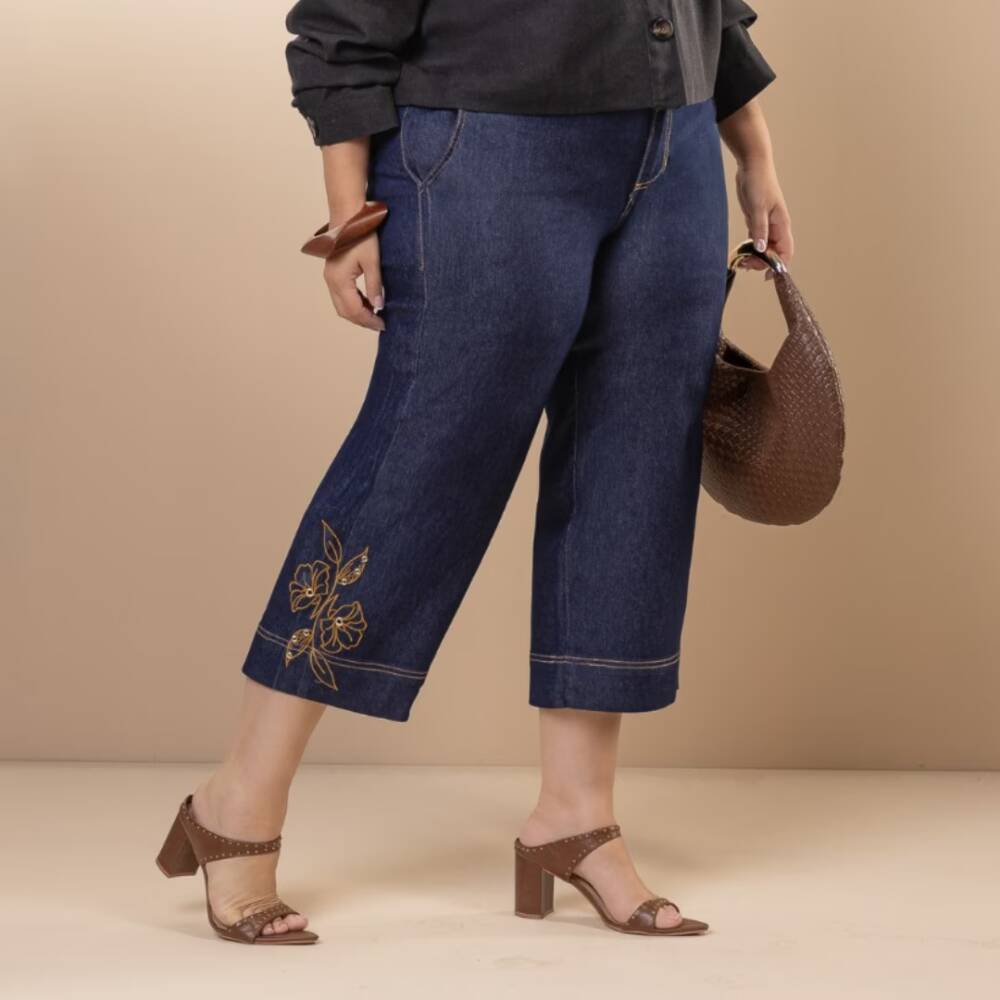 Alternative view of Calça Feminina Pantacourt Ref 73026 Jeans