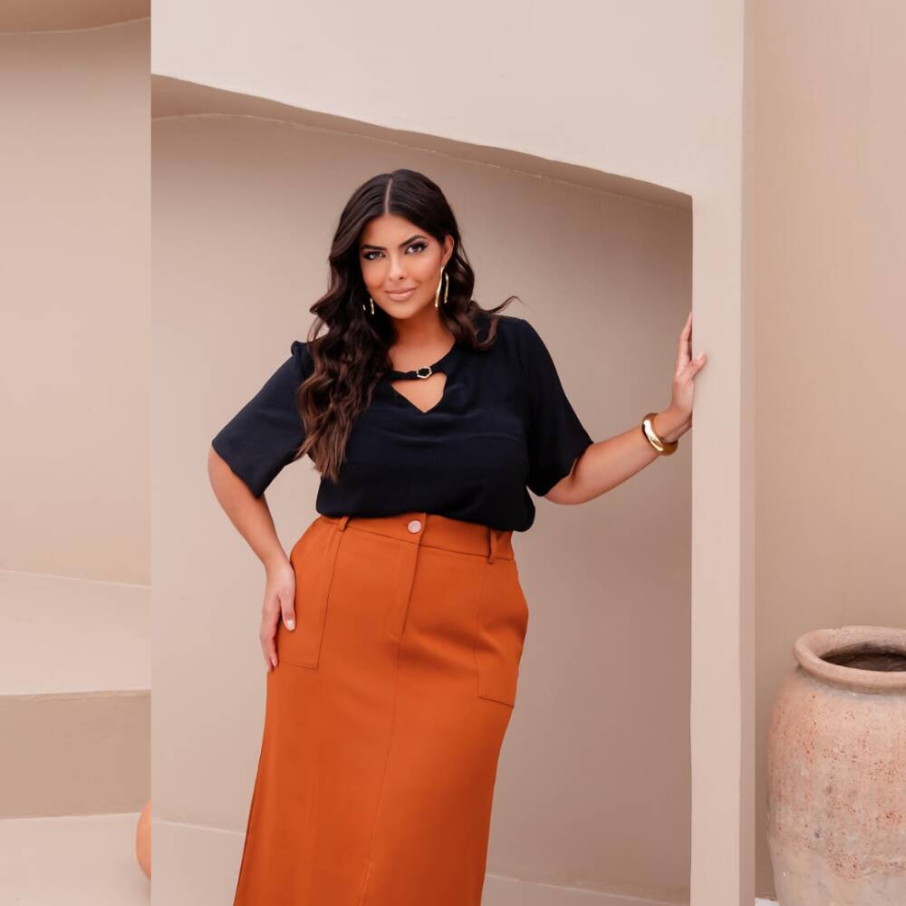 Alternative view of Saia Mid Plus Size Ref 820114 Marrom